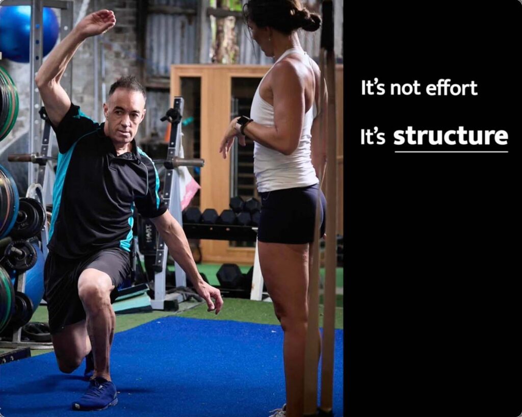 Personal trainer Traralgon helping client with structured strength training
