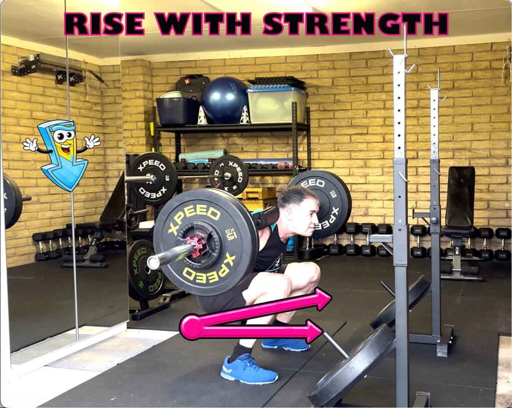 Full-depth squat training with guzzFIT in Traralgon